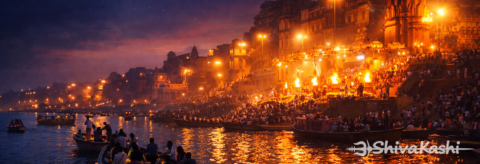 Varanasi ghats group boat cruise Ganga